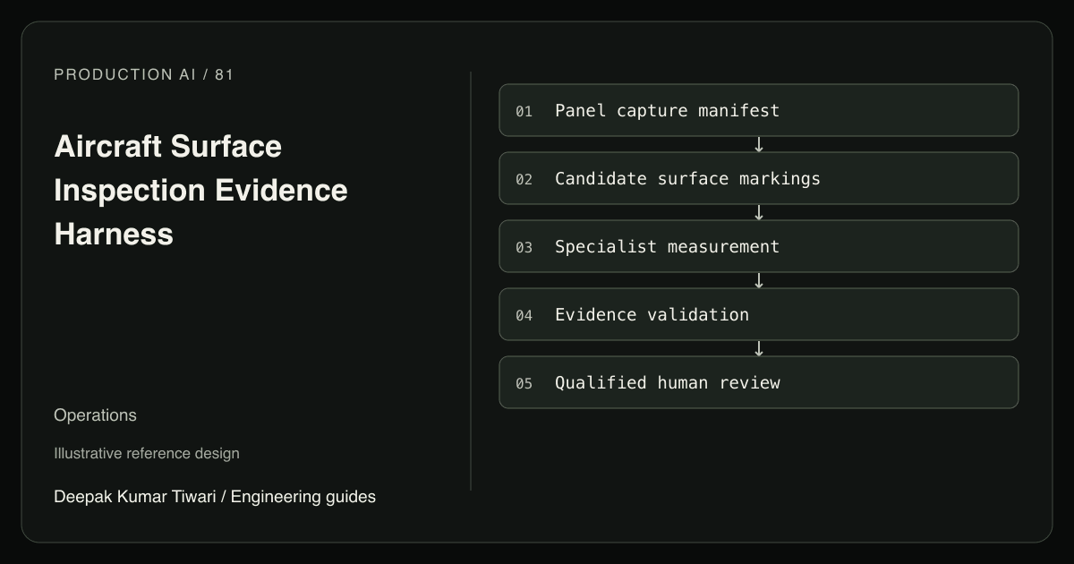 Reference workflow: Panel capture manifest; Candidate surface markings; Specialist measurement; Evidence validation; Qualified human review.